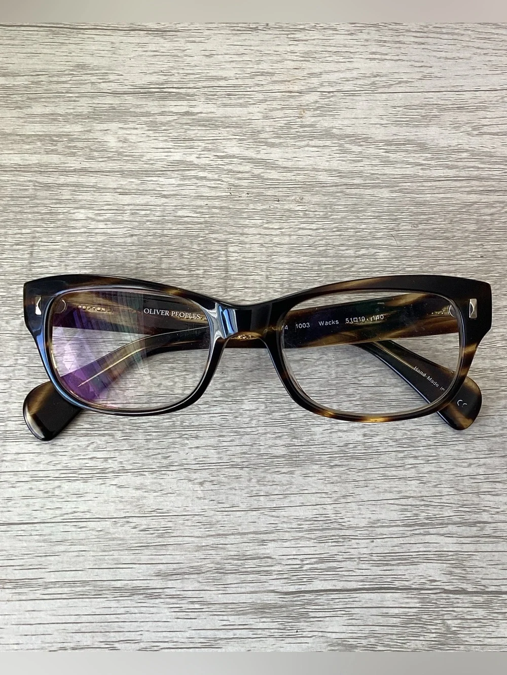 Oliver Peoples Wacks Brown Tortoise Shell Glasses Frames